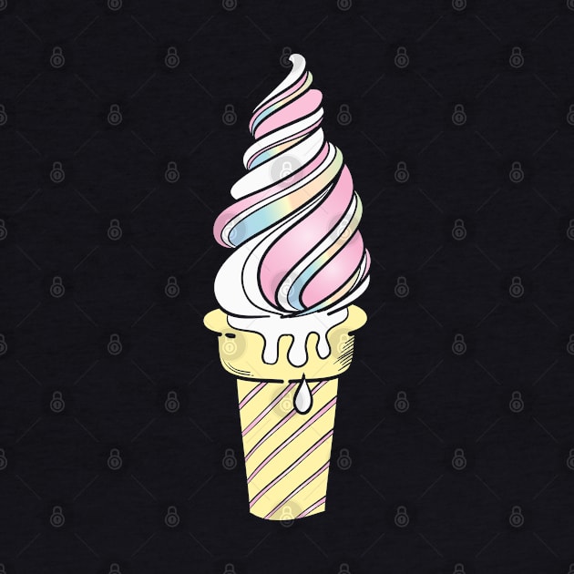 Ice Cream icon pastel color by joeymono